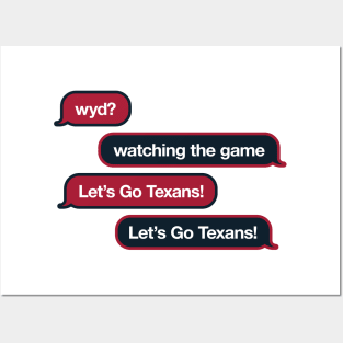 Texans WYD Text Posters and Art